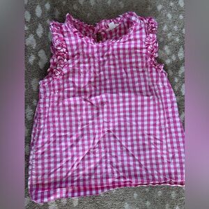 Crewcuts Pink Checkered Kids Blouse